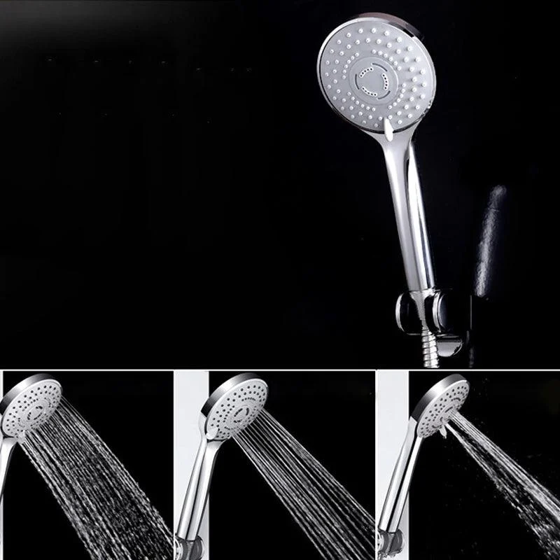 Contemporary Handheld Shower Head Adjustable Spray Pattern Silver Shower Head -Bathlova