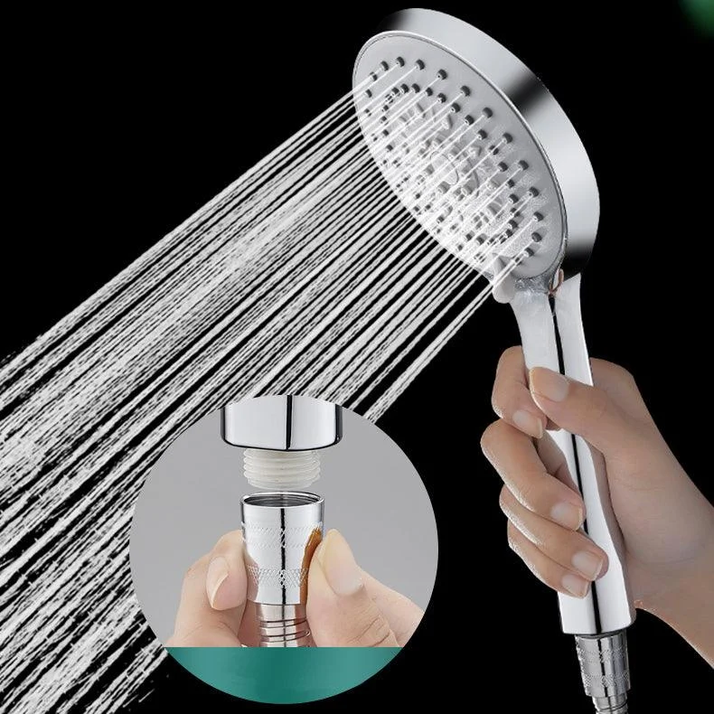 Contemporary Handheld Shower Head High Flow 5-Spray Patterns Wall-Mount Showerhead -Bathlova