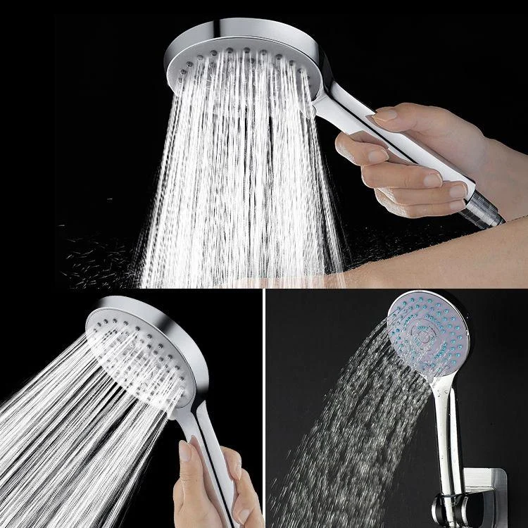 Contemporary Handheld Shower Head High Flow 5-Spray Patterns Wall-Mount Showerhead -Bathlova