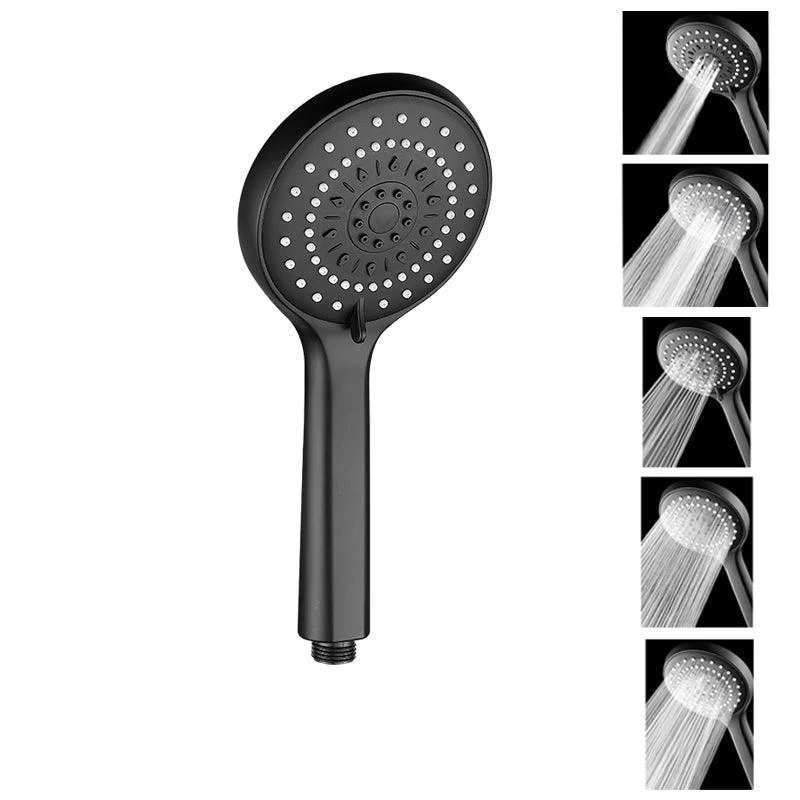 Contemporary Handheld Shower Head High Flow 5-Spray Patterns Wall-Mount Showerhead -Bathlova