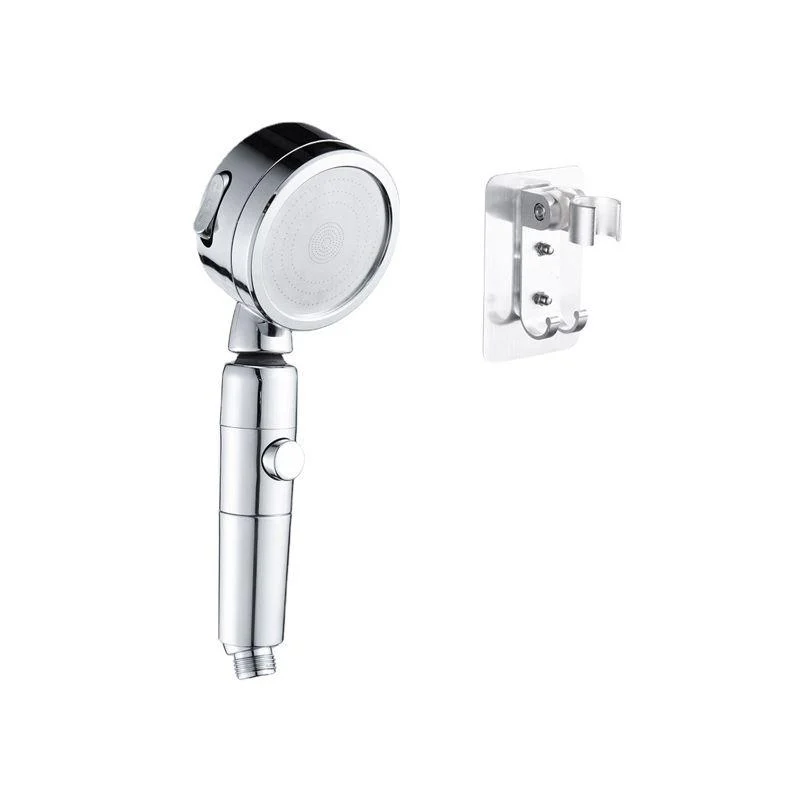 Contemporary Handheld Shower Head Round 3 Setting Spray Head in Silver -Bathlova