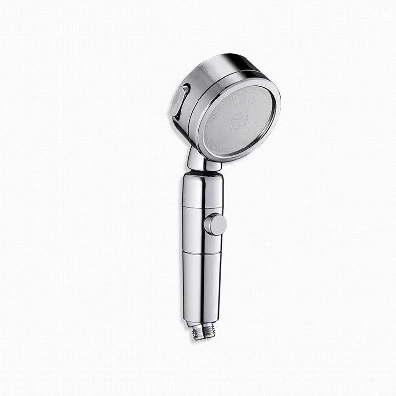 Contemporary Handheld Shower Head Round 3 Setting Spray Head in Silver -Bathlova