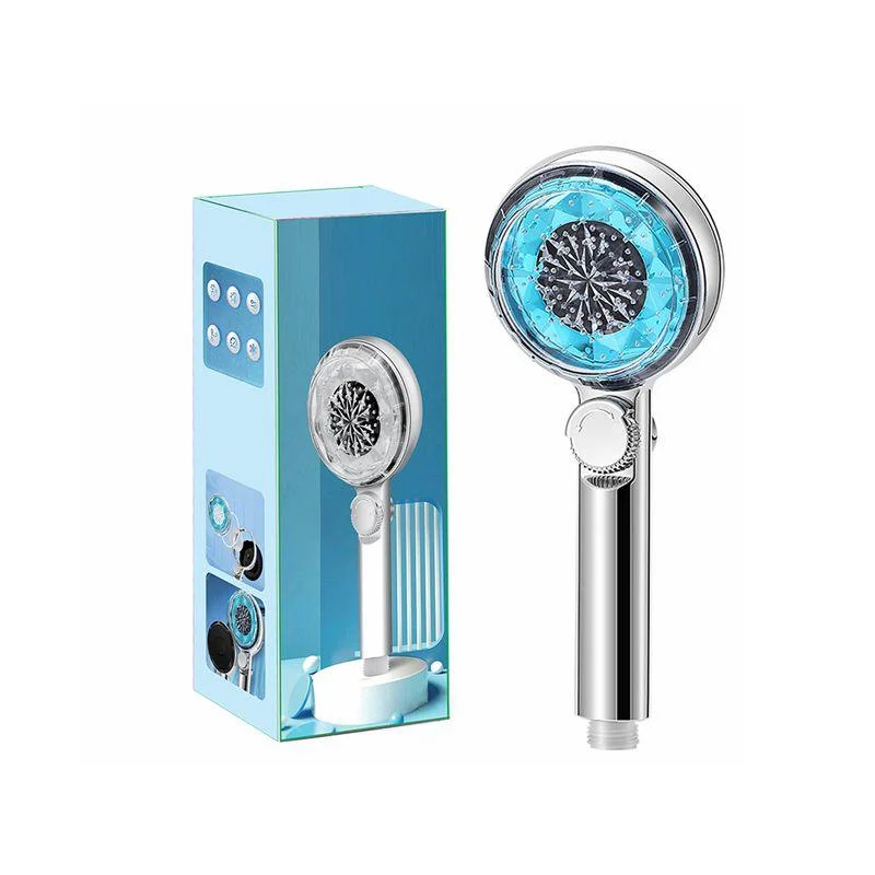 Contemporary Handheld Shower Head Round Filter Ball Spray Head With Digital Display -Bathlova