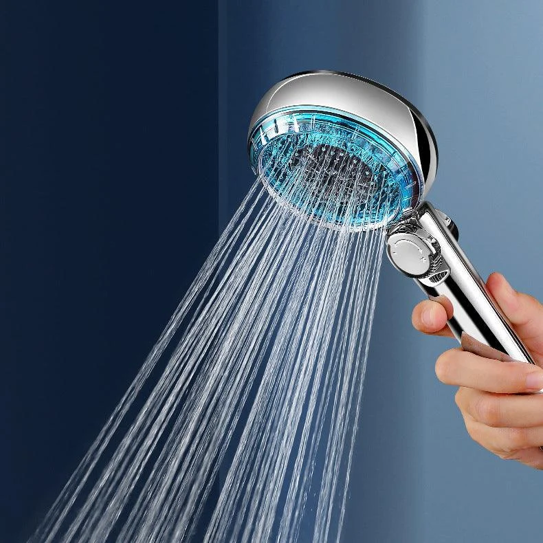 Contemporary Handheld Shower Head Round Filter Ball Spray Head With Digital Display -Bathlova