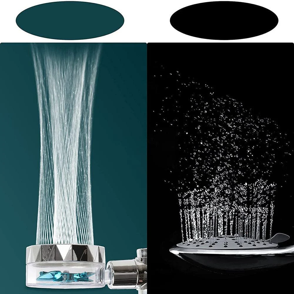 Contemporary Handheld Supercharged Shower Head Round 3 Setting Spray Head -Bathlova