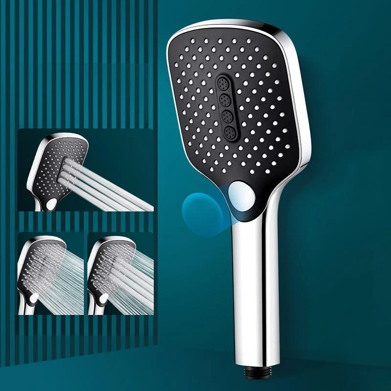 Contemporary Handheld Supercharged Shower Head Square Spray Head -Bathlova