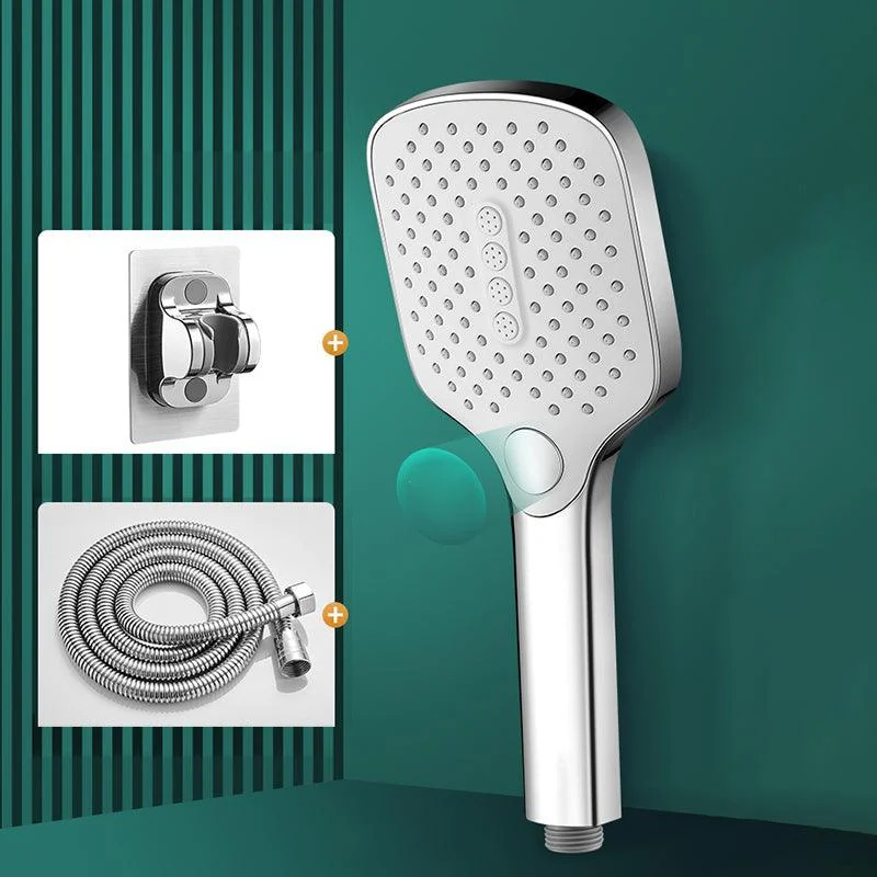 Contemporary Handheld Supercharged Shower Head Square Spray Head -Bathlova