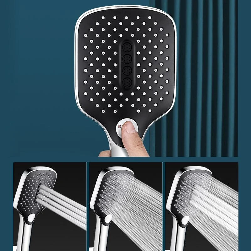 Contemporary Handheld Supercharged Shower Head Square Spray Head -Bathlova