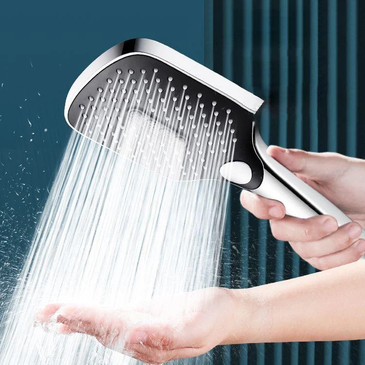 Contemporary Handheld Supercharged Shower Head Square Spray Head -Bathlova