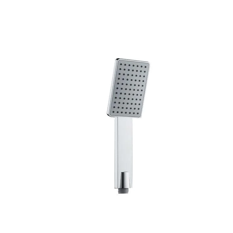 Contemporary Handheld Supercharged Shower Head Square Turbo Spray Head -Bathlova