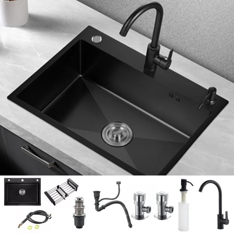 Contemporary Kitchen Sink Colorfast Drop-In Stainless Steel Kitchen Sink -Bathlova