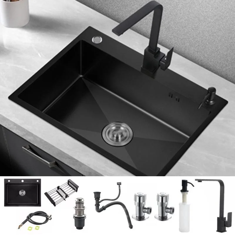 Contemporary Kitchen Sink Colorfast Drop-In Stainless Steel Kitchen Sink -Bathlova