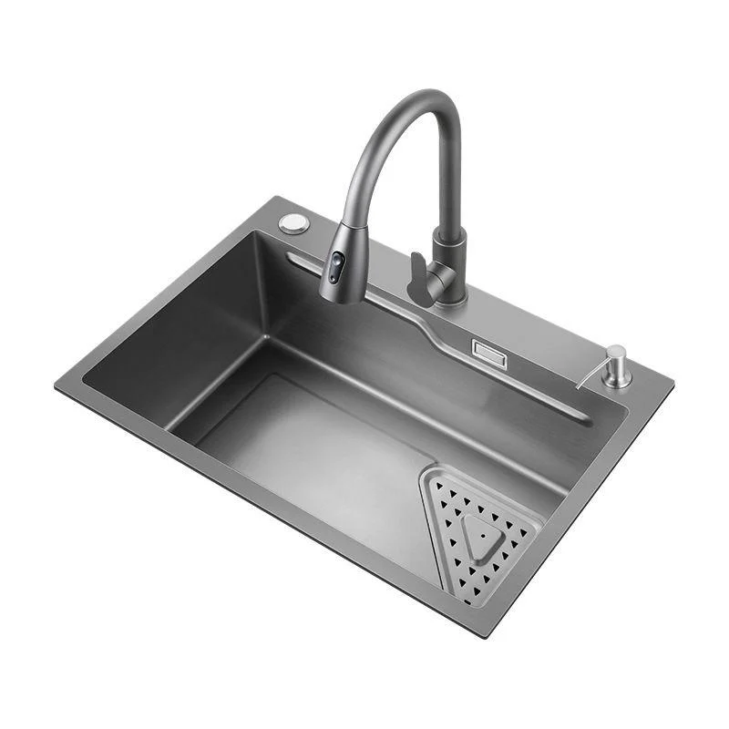 Contemporary Kitchen Sink Double Bowl Kitchen Sink with Rectangular Shape -Bathlova