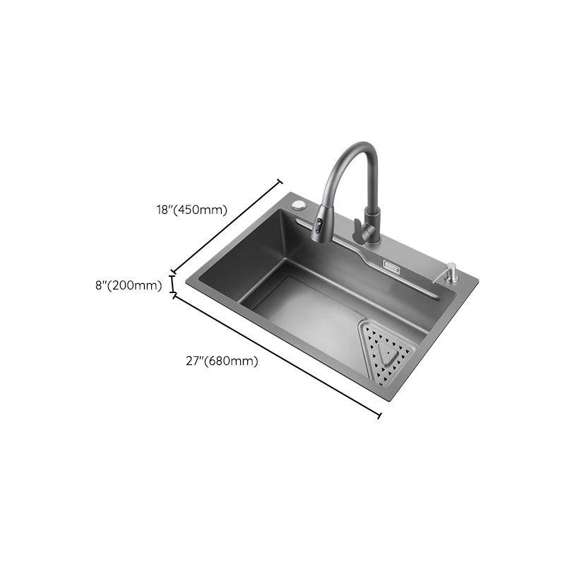 Contemporary Kitchen Sink Double Bowl Kitchen Sink with Rectangular Shape -Bathlova