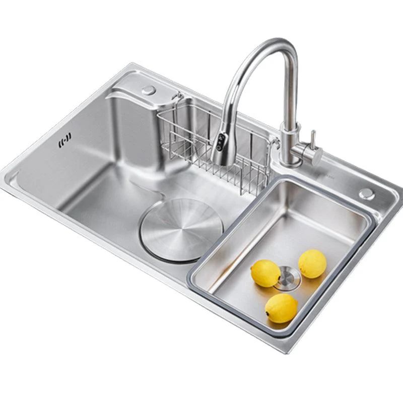 Contemporary Kitchen Sink Set Stainless Steel Friction Resistant Kitchen Sink Set -Bathlova