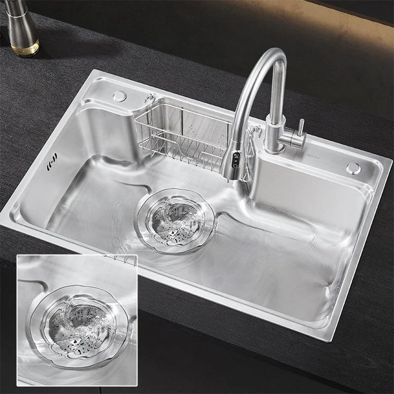 Contemporary Kitchen Sink Set Stainless Steel Friction Resistant Kitchen Sink Set -Bathlova