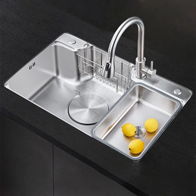 Contemporary Kitchen Sink Set Stainless Steel Friction Resistant Kitchen Sink Set -Bathlova