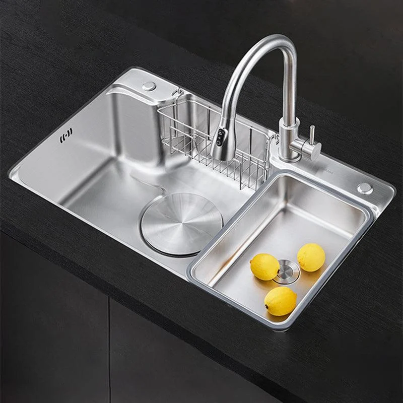 Contemporary Kitchen Sink Set Stainless Steel Friction Resistant Kitchen Sink Set -Bathlova