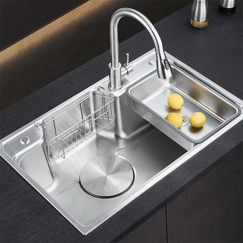 Contemporary Kitchen Sink Set Stainless Steel Friction Resistant Kitchen Sink Set -Bathlova