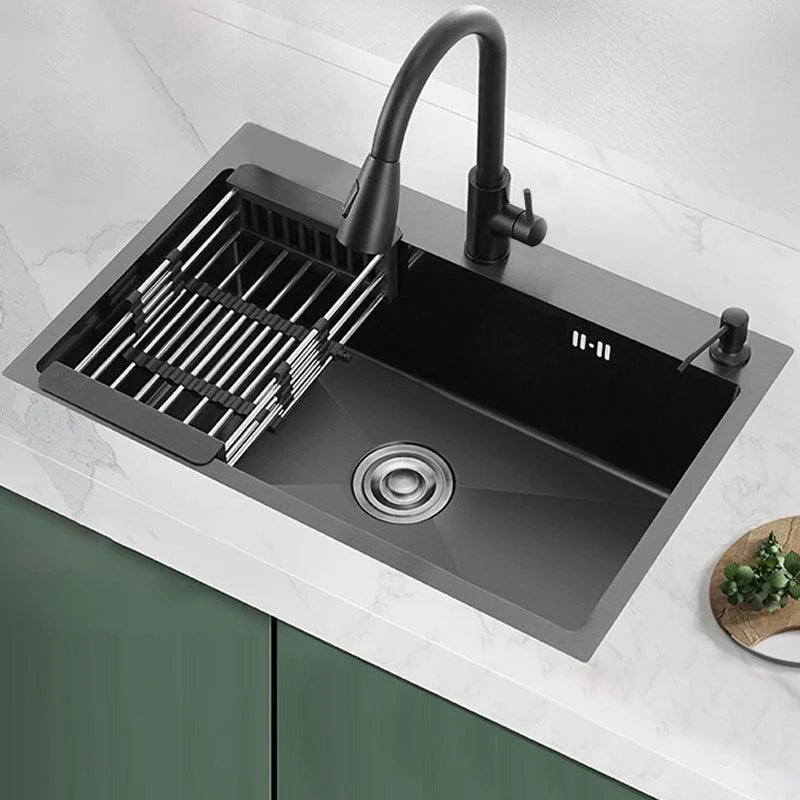 Contemporary Kitchen Sink Stainless Steel 2 Holes Drop-In Kitchen Sink -Bathlova