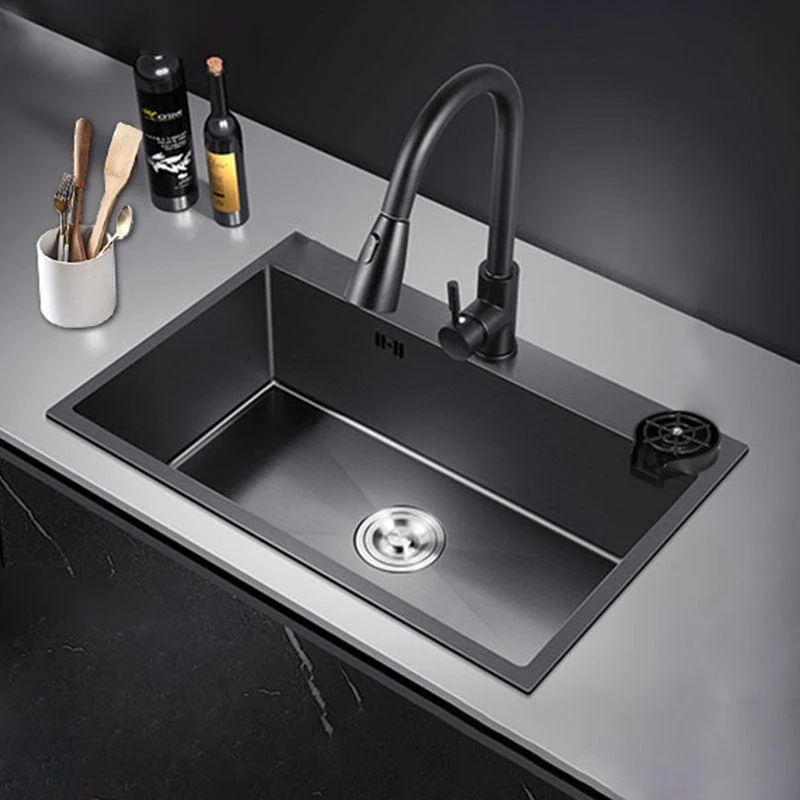 Contemporary Kitchen Sink Stainless Steel 2 Holes Drop-In Kitchen Sink -Bathlova