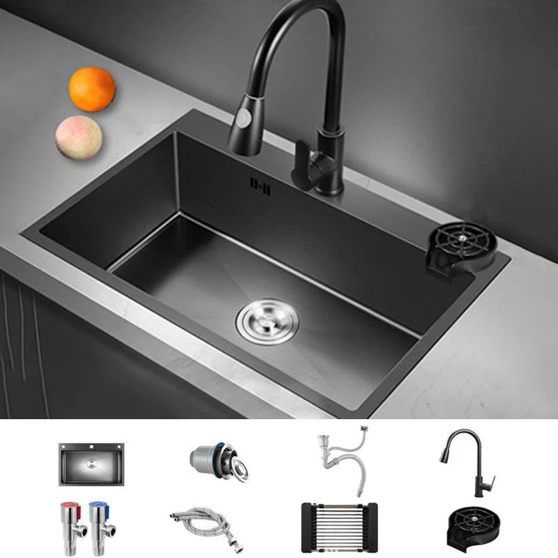 Contemporary Kitchen Sink Stainless Steel 2 Holes Drop-In Kitchen Sink -Bathlova