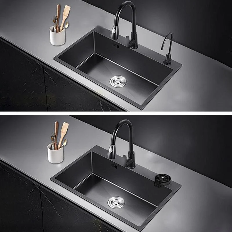 Contemporary Kitchen Sink Stainless Steel 2 Holes Drop-In Kitchen Sink -Bathlova