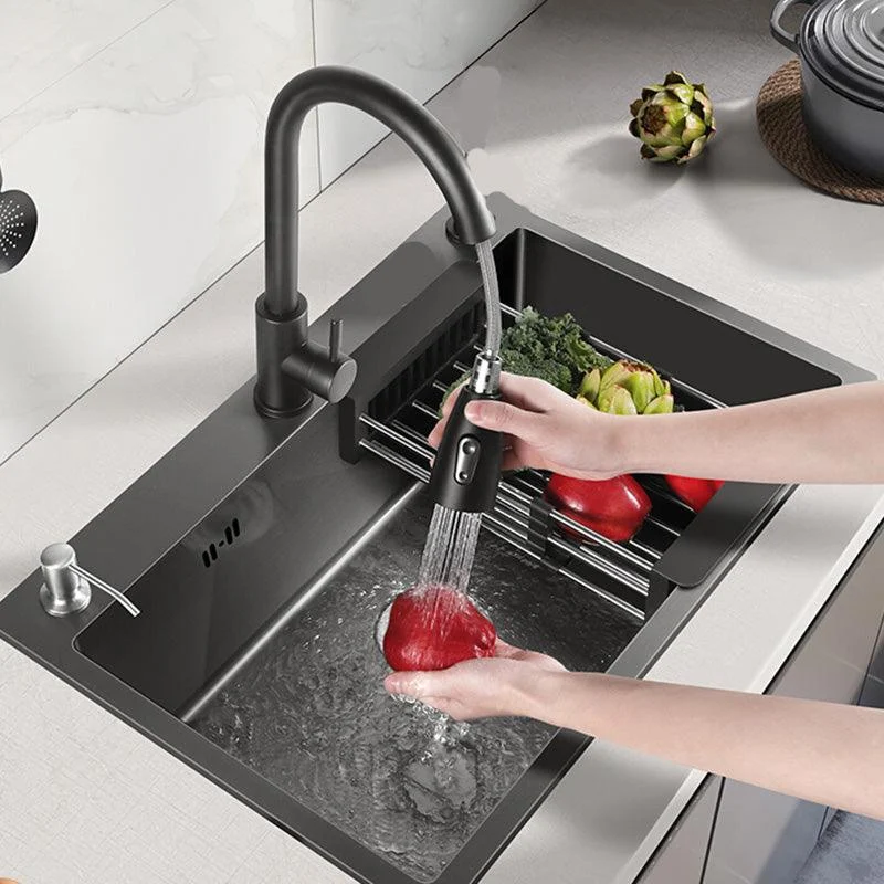 Contemporary Kitchen Sink Stainless Steel Colorfast Drop-In Kitchen Sink -Bathlova