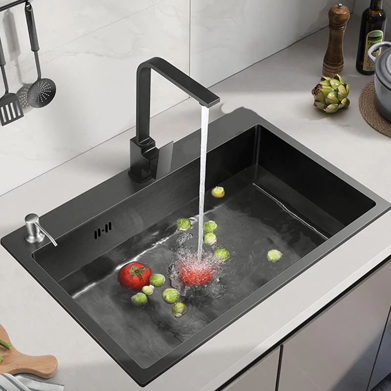 Contemporary Kitchen Sink Stainless Steel Colorfast Drop-In Kitchen Sink -Bathlova