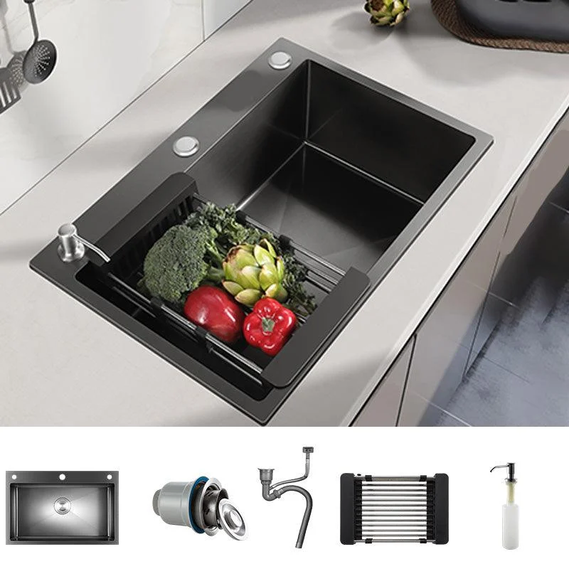 Contemporary Kitchen Sink Stainless Steel Colorfast Drop-In Kitchen Sink -Bathlova