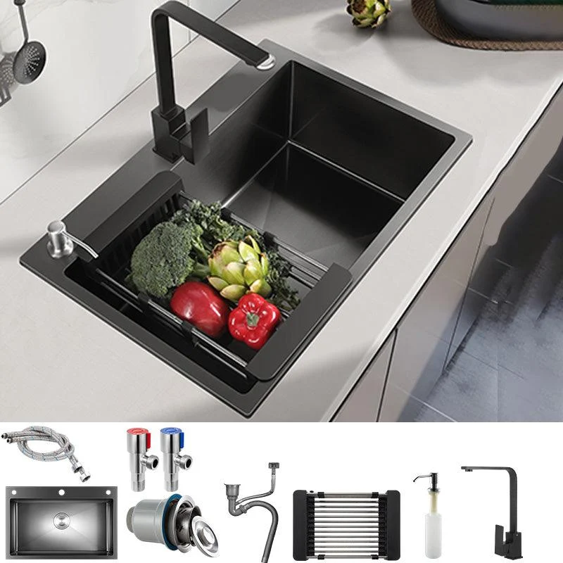 Contemporary Kitchen Sink Stainless Steel Colorfast Drop-In Kitchen Sink -Bathlova