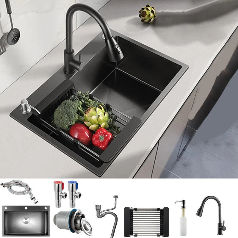 Contemporary Kitchen Sink Stainless Steel Colorfast Drop-In Kitchen Sink -Bathlova