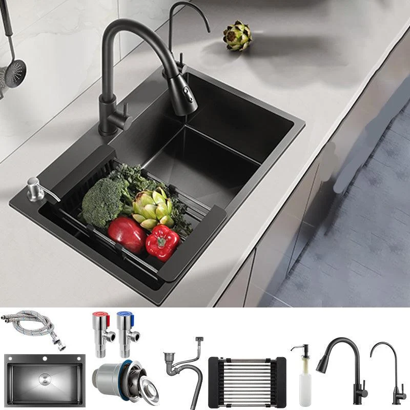 Contemporary Kitchen Sink Stainless Steel Colorfast Drop-In Kitchen Sink -Bathlova