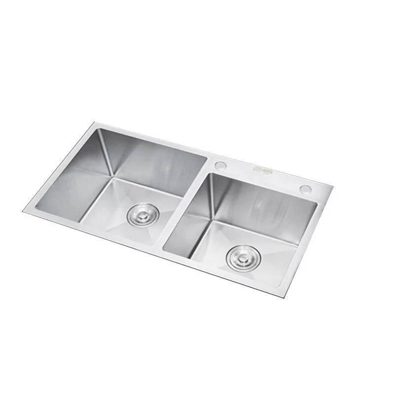 Contemporary Kitchen Sink Stainless Steel Drain Assembly Kitchen Sink -Bathlova