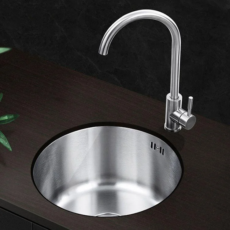 Contemporary Kitchen Sink Stainless Steel Single Bowl Kitchen Sink -Bathlova