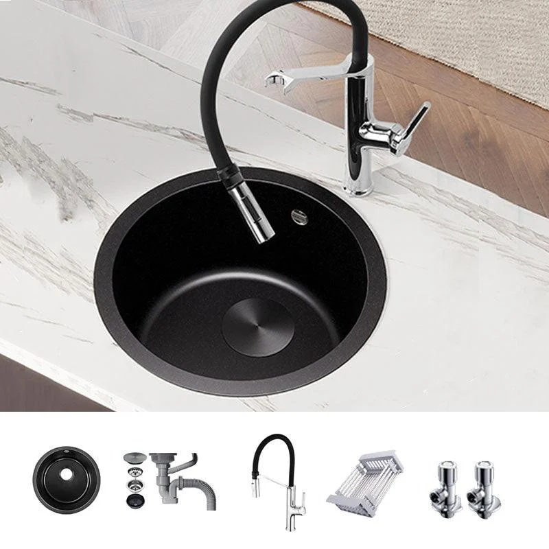 Contemporary Kitchen Sink Stainless Steel Single Bowl Kitchen Sink -Bathlova