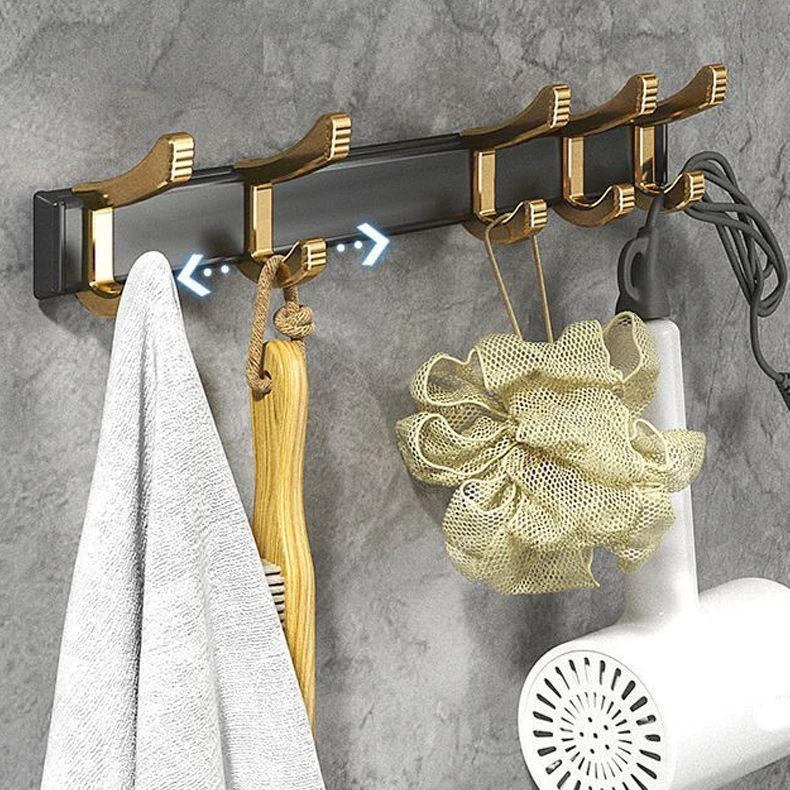 Contemporary Metal 6-Piece Bathroom Accessory Set with Bath Shelf -Bathlova