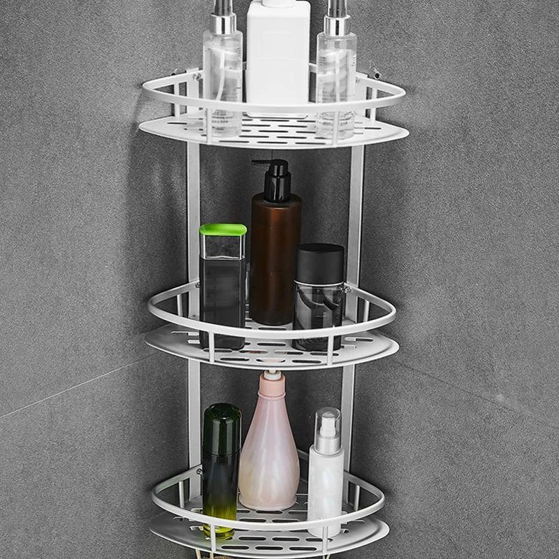 Contemporary Metal Bathroom Accessories Hardware Set with Bath Shelf -Bathlova