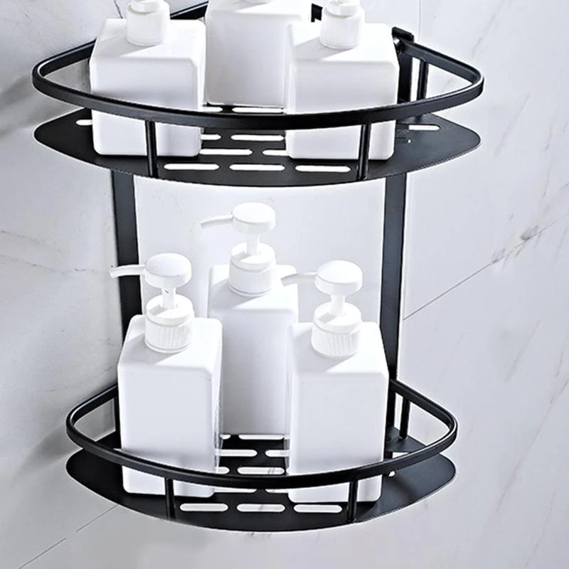 Contemporary Metal Bathroom Accessories Hardware Set with Bath Shelf -Bathlova