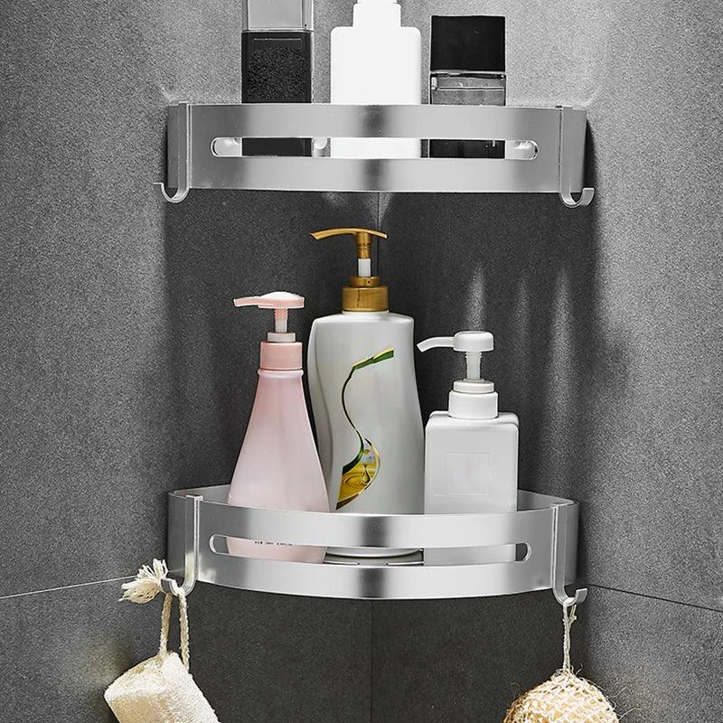 Contemporary Metal Bathroom Accessories Hardware Set with Bath Shelf -Bathlova