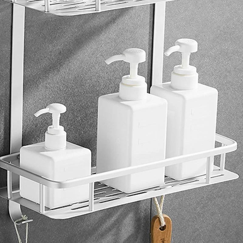 Contemporary Metal Bathroom Accessories Hardware Set with Bath Shelf -Bathlova