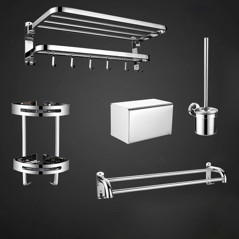 Contemporary Metal Bathroom Accessory As Individual Or As a Set with Paper Holder -Bathlova