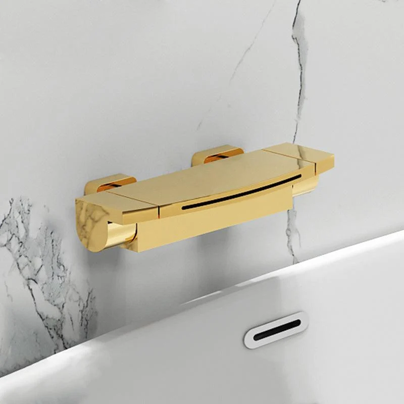 Contemporary Metal Bathtub Tap Double-Handle Bathroom Tap -Bathlova