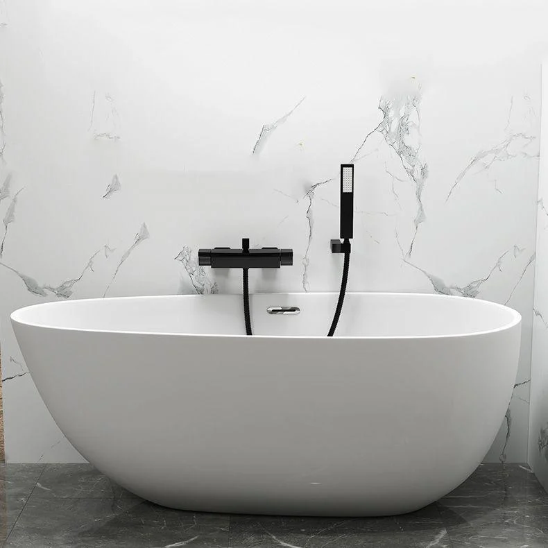 Contemporary Metal Bathtub Tap Double-Handle Bathroom Tap -Bathlova