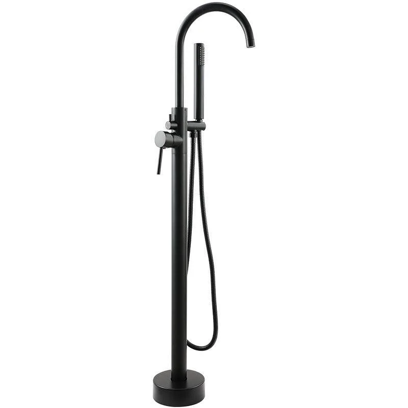 Contemporary Metal Freestanding Tap Floor Mounted Freestanding Bathtub Tap -Bathlova