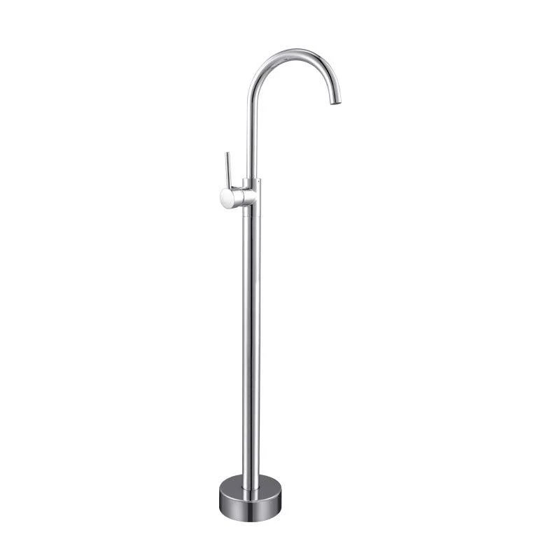 Contemporary Metal Freestanding Tap Floor Mounted Freestanding Bathtub Tap -Bathlova