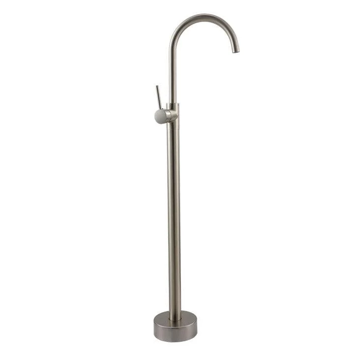 Contemporary Metal Freestanding Tap Floor Mounted Freestanding Bathtub Tap -Bathlova