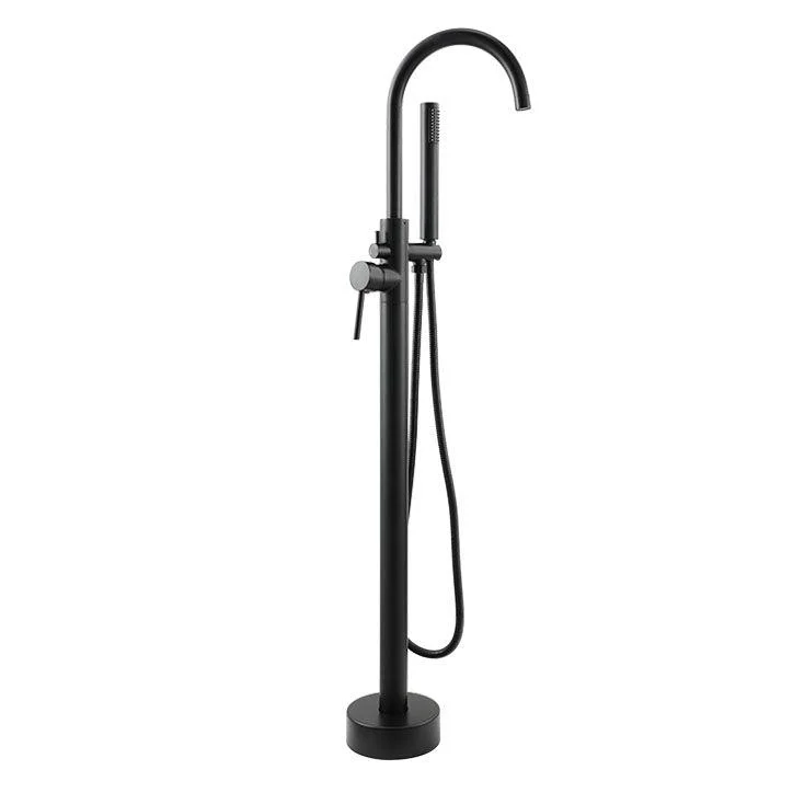 Contemporary Metal Freestanding Tap Floor Mounted Freestanding Bathtub Tap -Bathlova