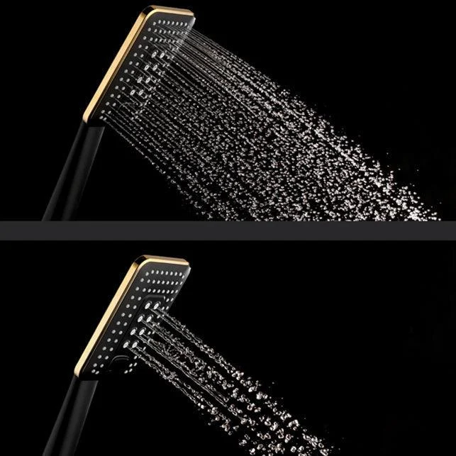 Contemporary Metal Handheld Shower Head Square 3 Setting Spray Head -Bathlova