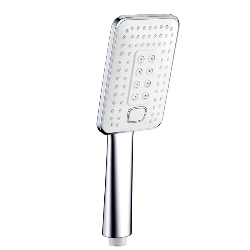 Contemporary Metal Handheld Shower Head Square 3 Setting Spray Head -Bathlova